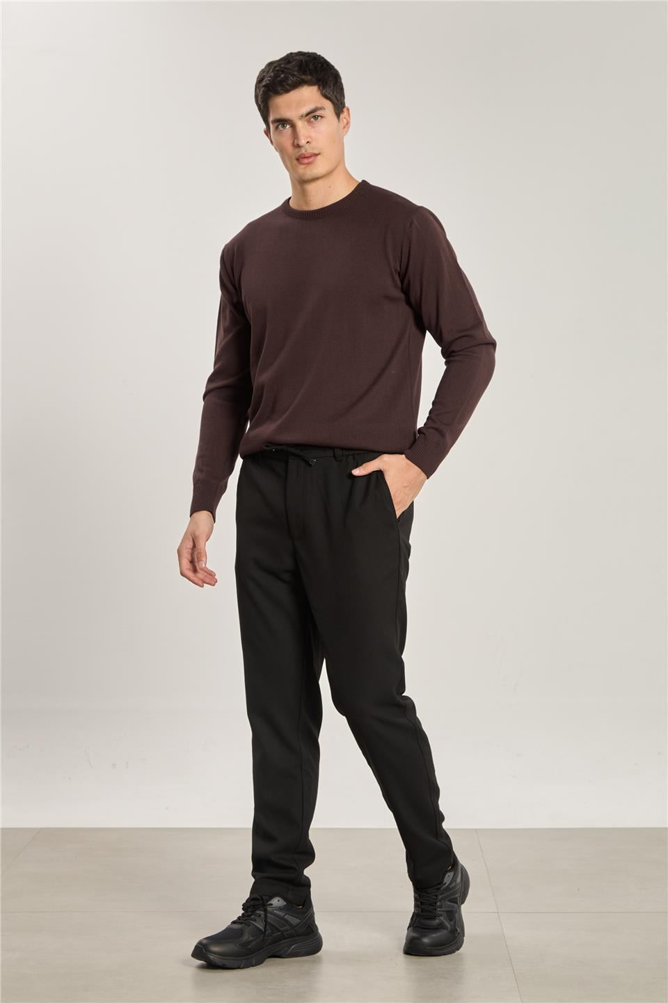 Erkek Regular Fit Jogger Pantolon - Siyah