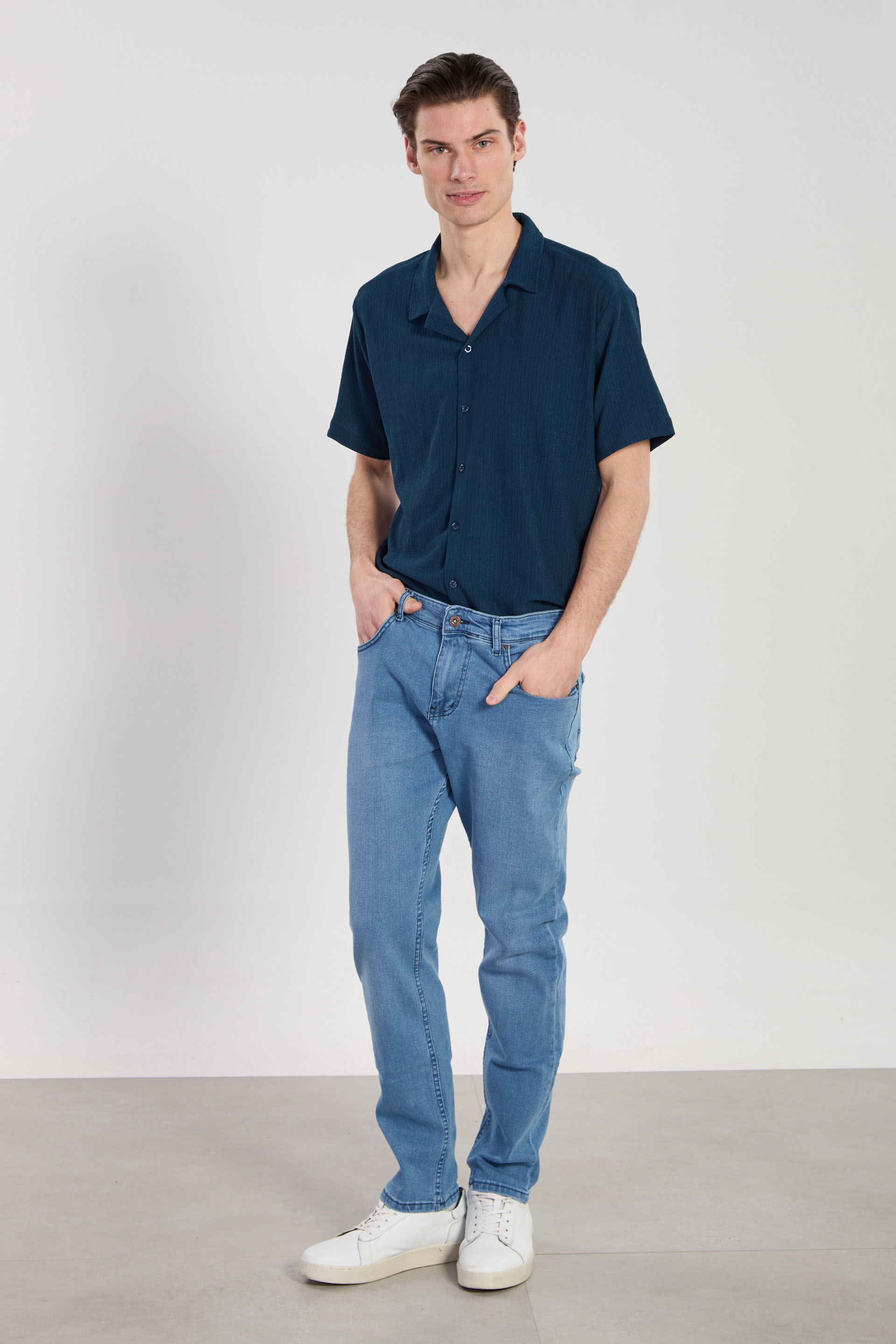 Erkek Mirza Regular Fit Jean Pantolon - Açık Mavi