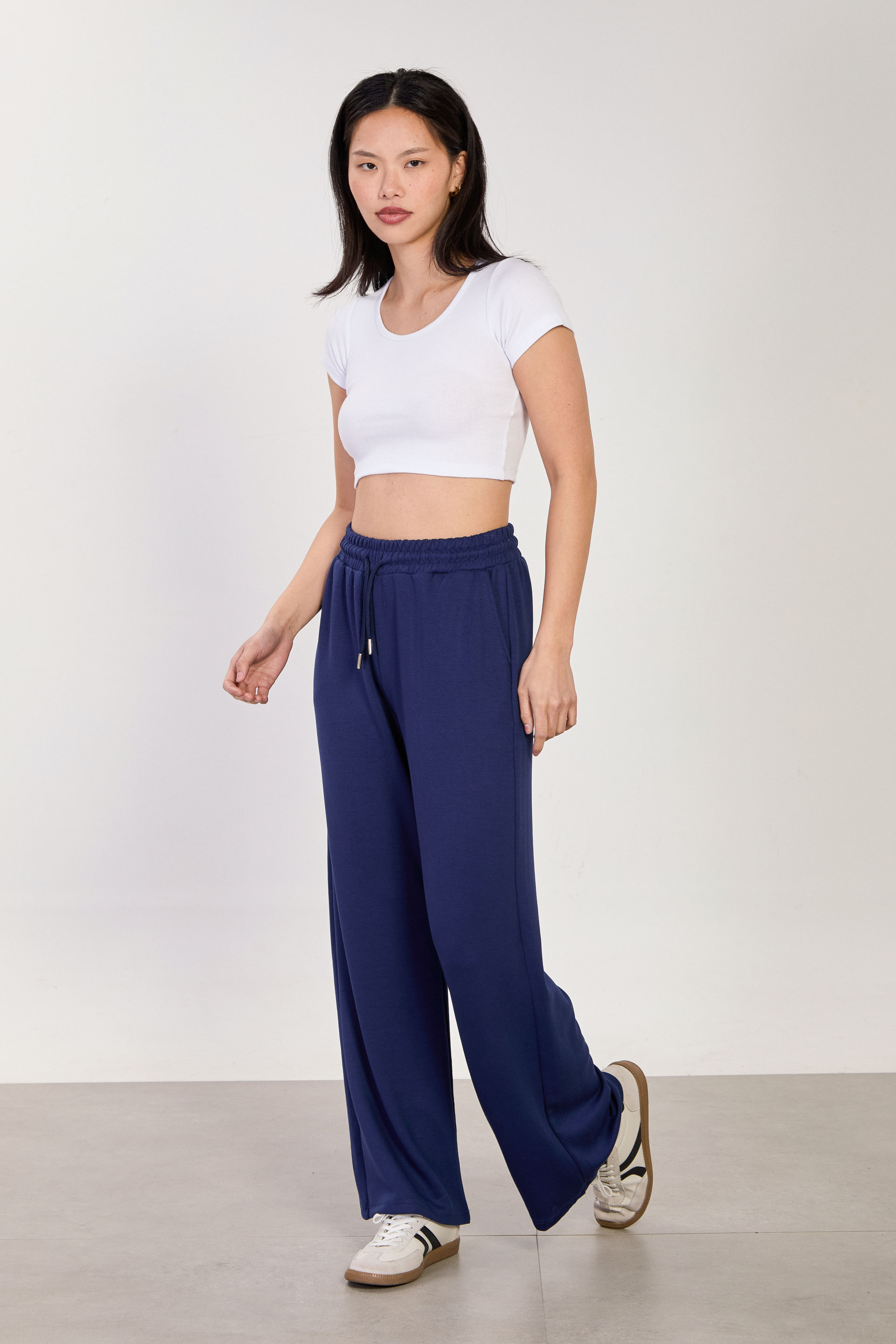 Kadın Beli Lastikli Modal Eşofman Altı - Lacivert