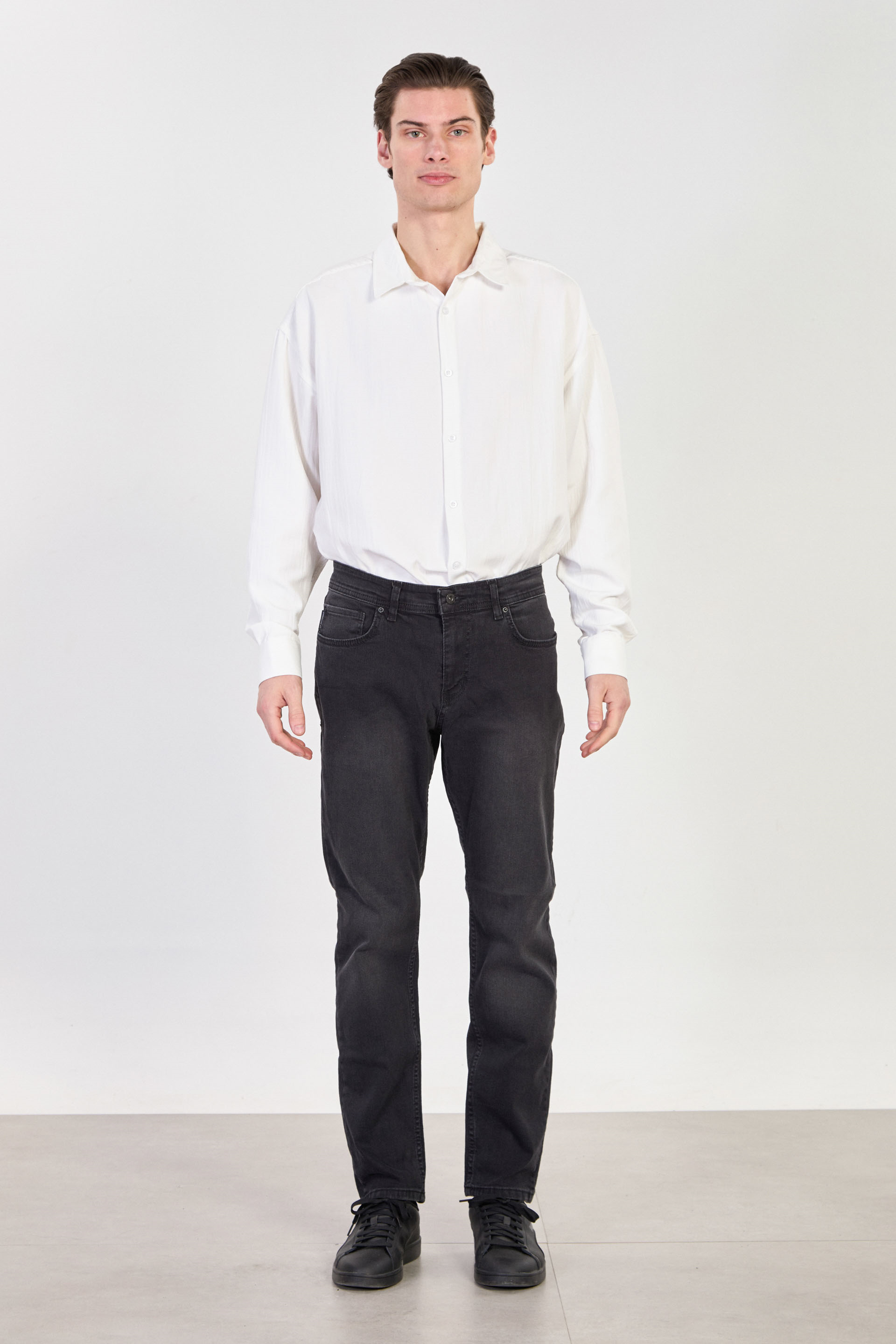 Erkek Mirza Regular Fit Jean Pantolon - Siyah