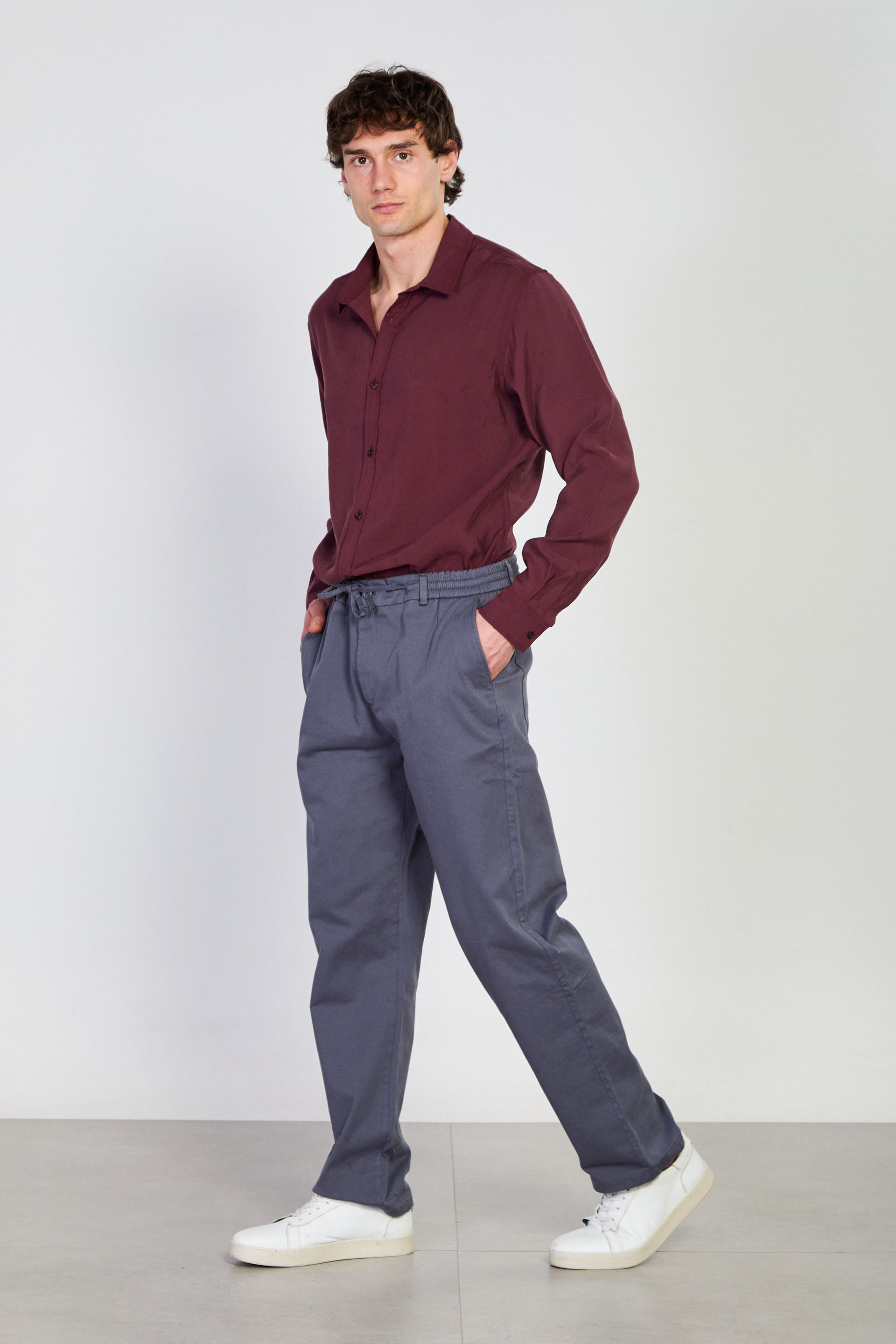 Erkek Gabardin Jogger Pantolon - Antrasit
