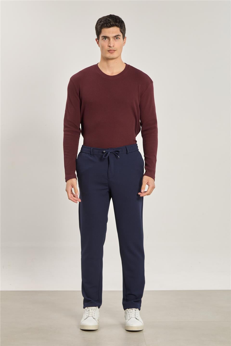 Erkek Slim Fit Jogger Pantolon - Lacivert