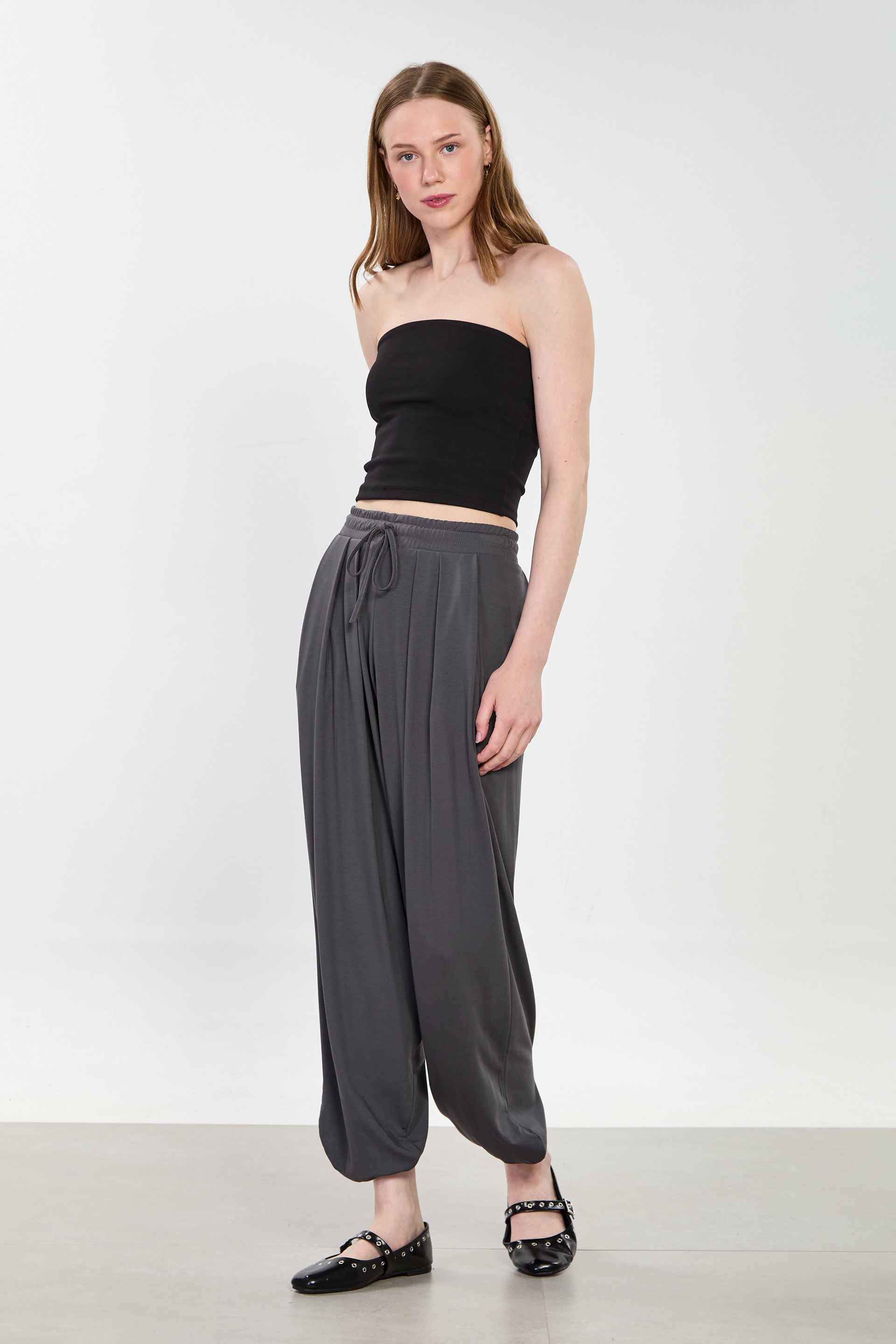 Kadın Şalvar Pantolon - Antrasit