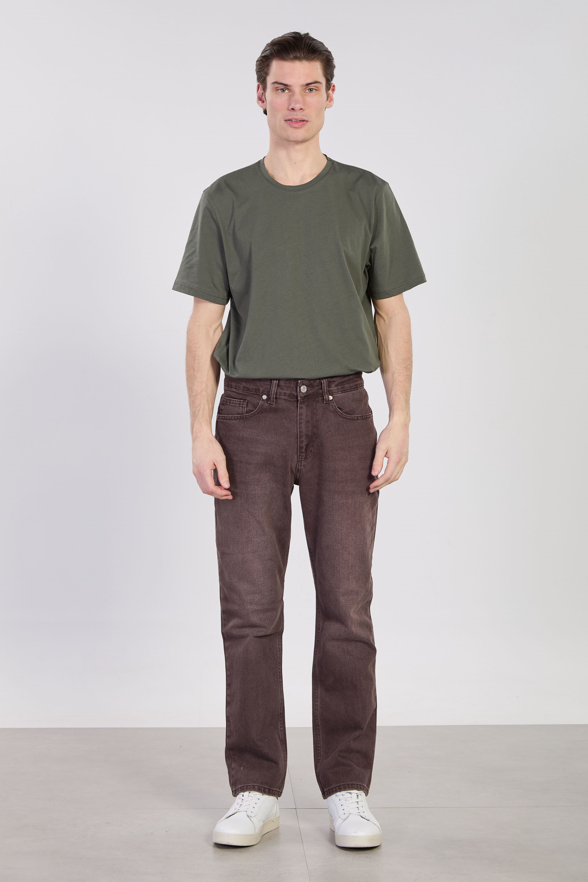 Erkek Baggy Pantolon - Kahve 