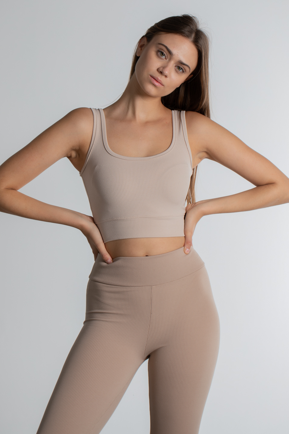 Askılı Kısa Body - Taş