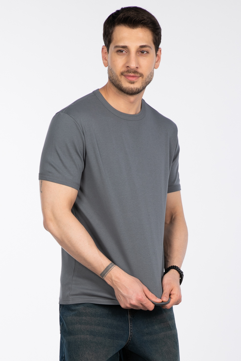 Basic t-shirt-2143-1 A.Haki