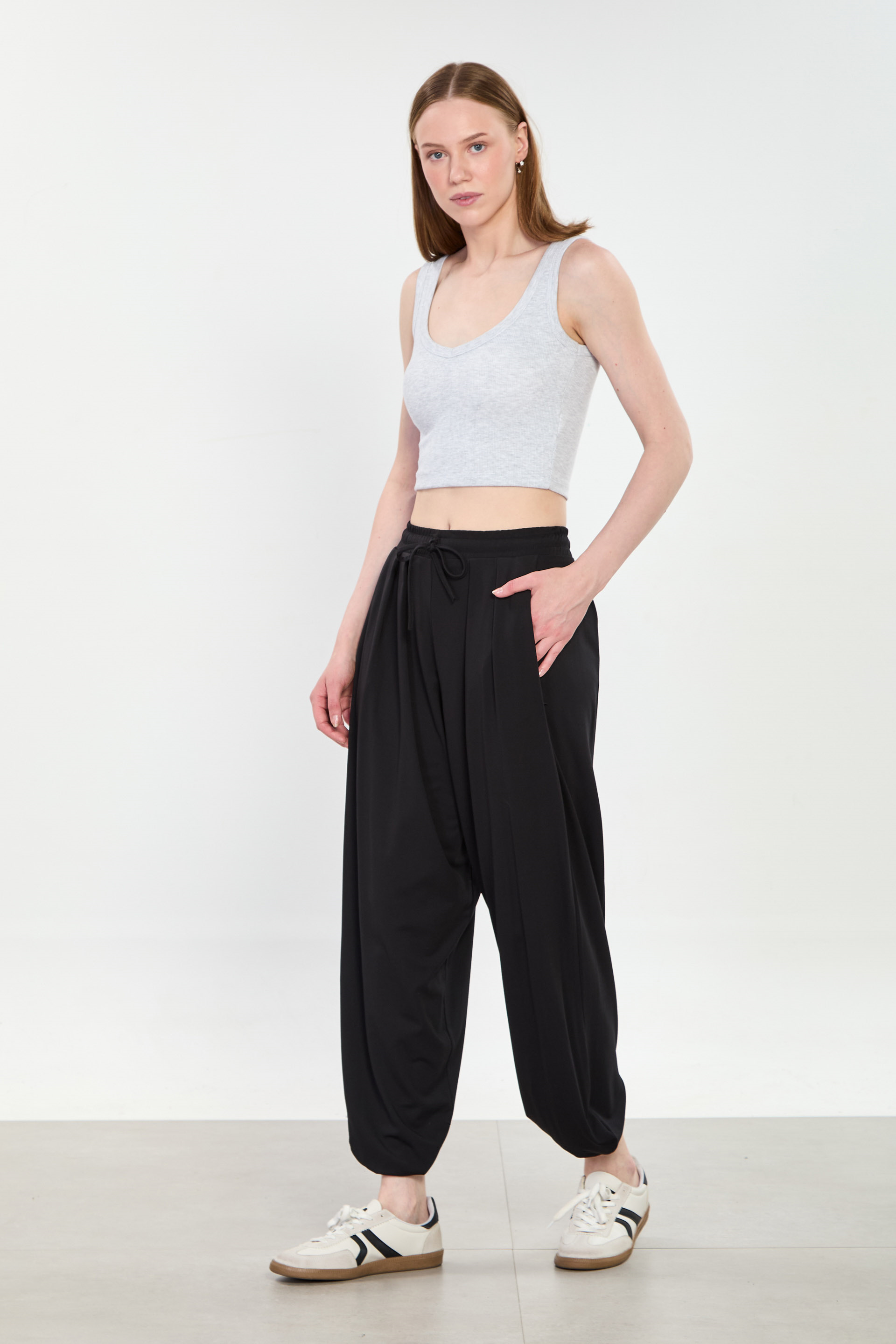 Kadın Şalvar Pantolon - Siyah