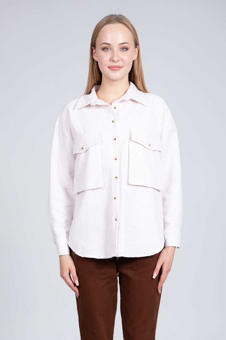 Çift cepli çıtçıtlı ceket-9212 Taş