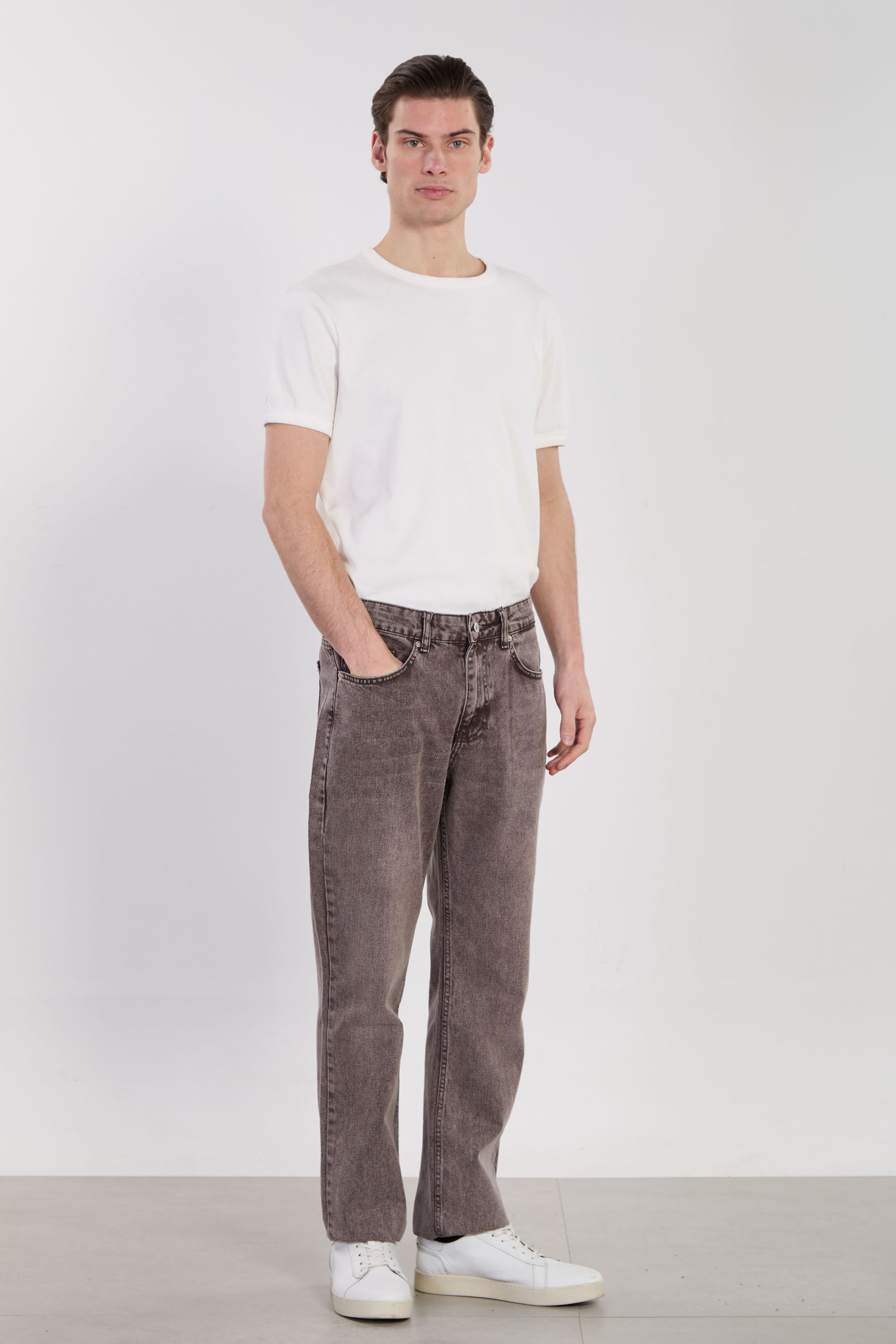 Erkek Baggy Pantolon - Kahve Kar Y.