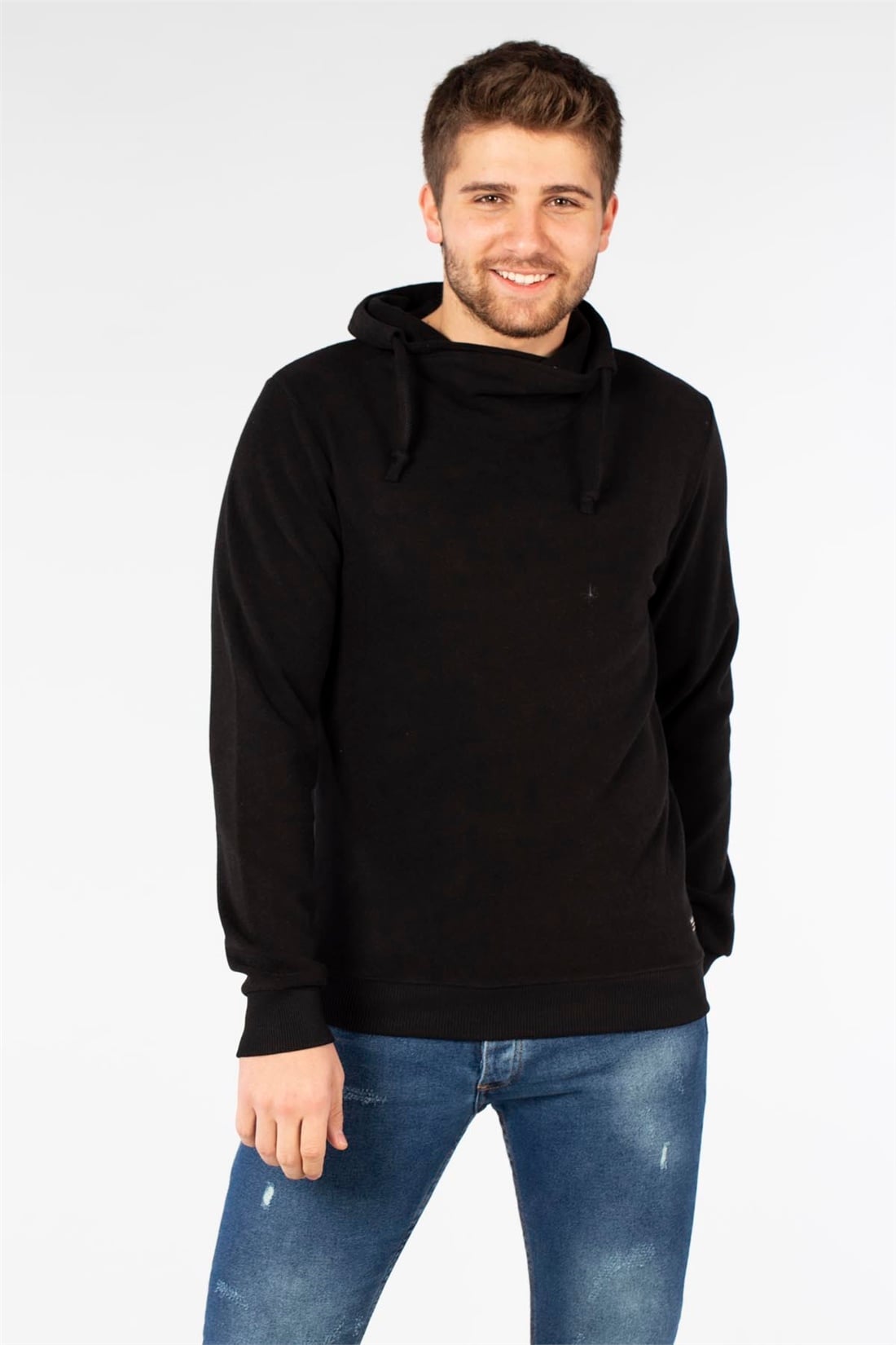 Degaje Yaka Sweatshirt-Siyah