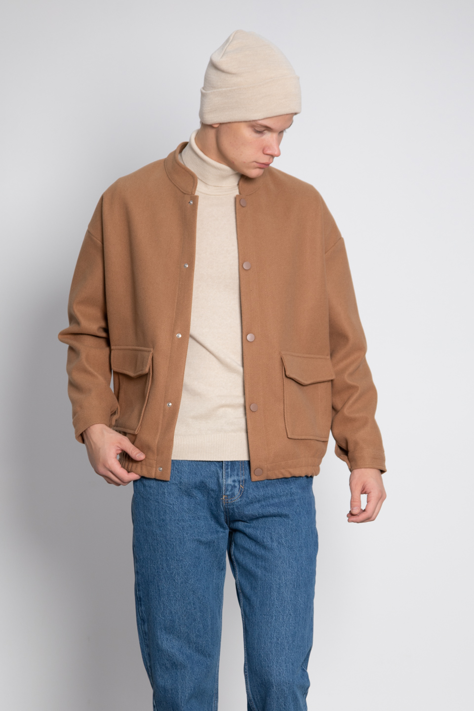 Dik yaka iki cep ceket-1963 K.Vizon