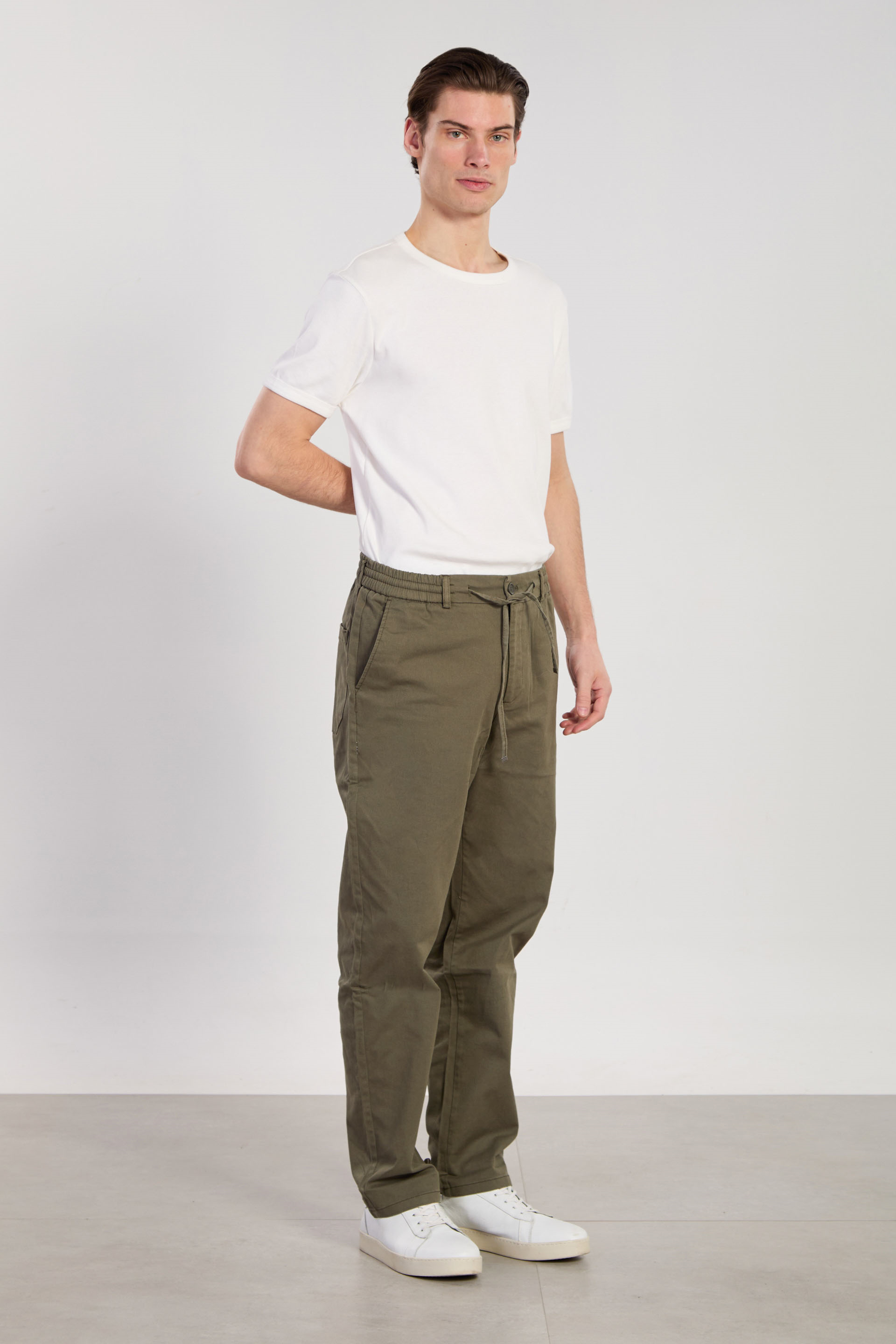 Erkek Gabardin Jogger Pantolon - Haki