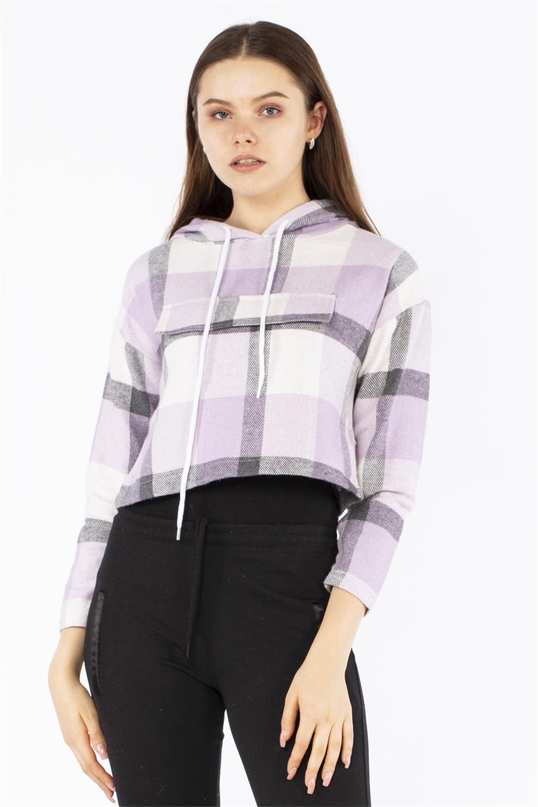 Ekose Crop Sweat-Lila