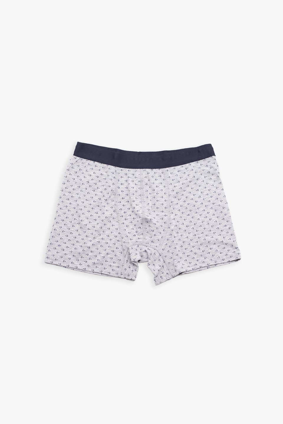 Erkek Çapa Desenli Boxer - Gri