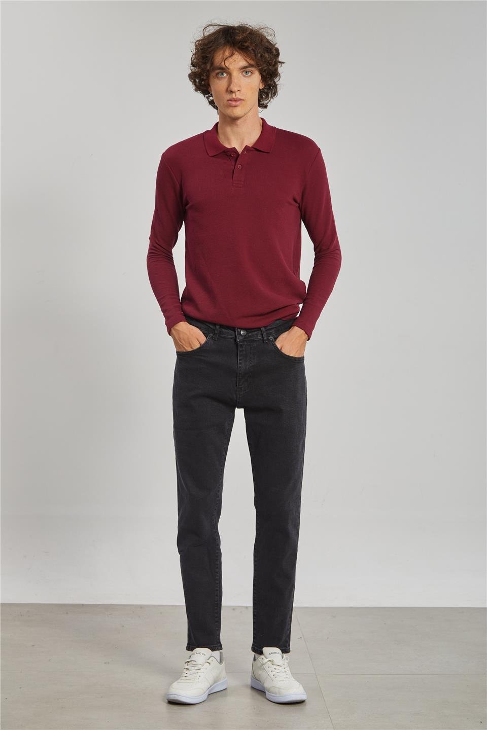 Erkek Carrot Fit Pantolon - Antrasit