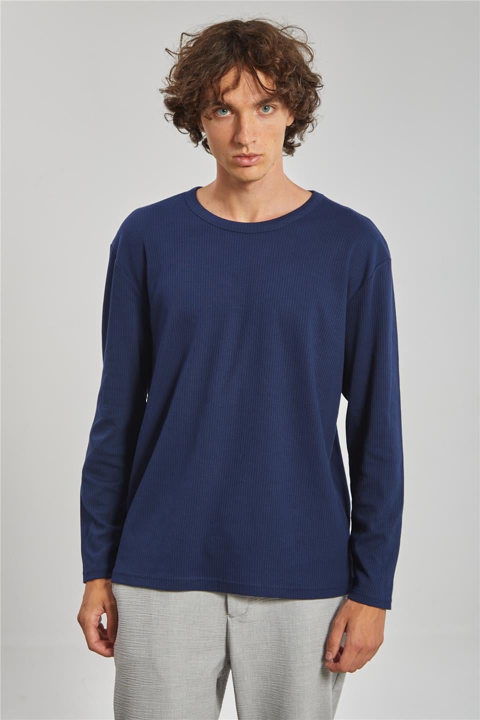 İnterlok Erkek Sweat - İndigo