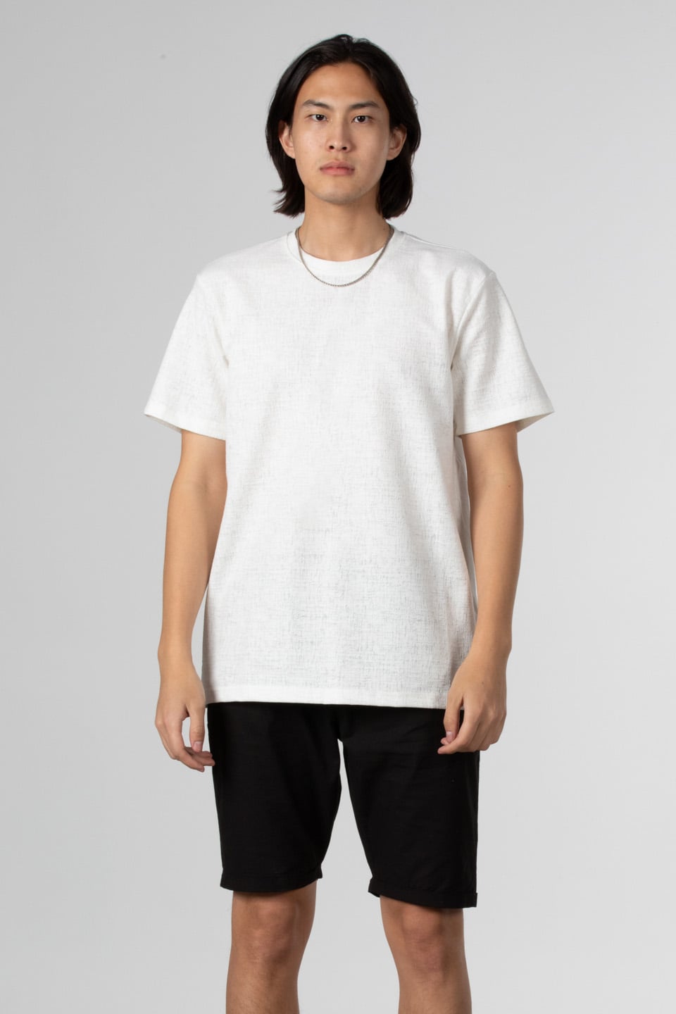Jakar bisiklet yaka t-shirt-8033 Beyaz