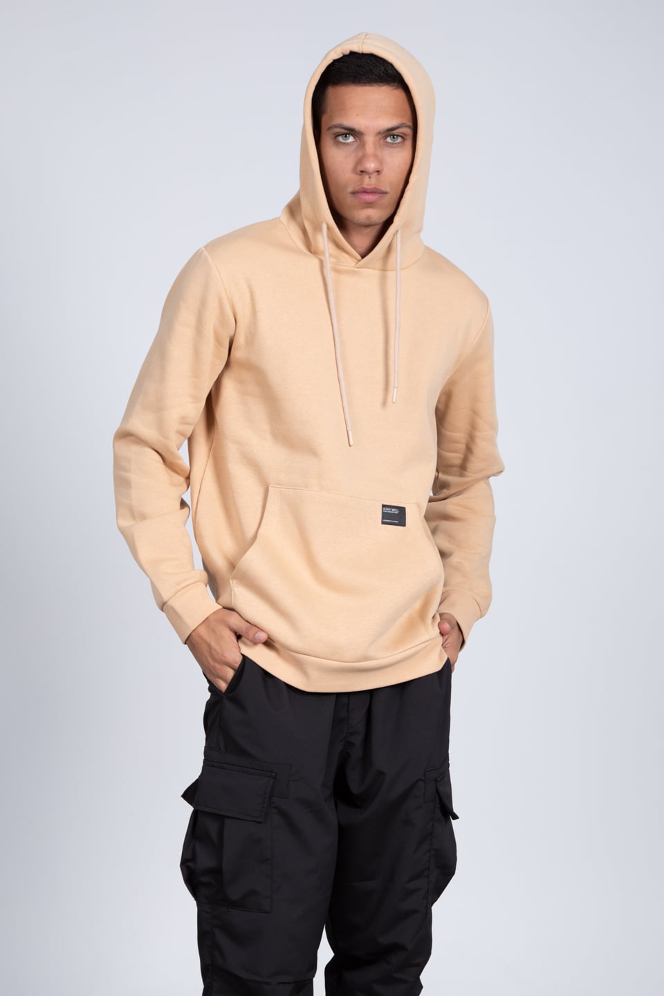 Kapüşonlu sweatshirt-5490 Kum