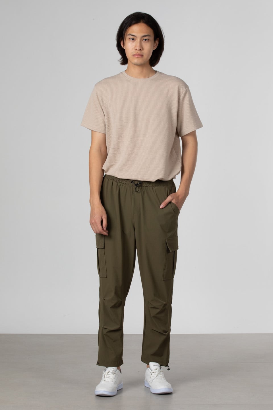 Kargo cep paraşüt pantolon-9041 Haki
