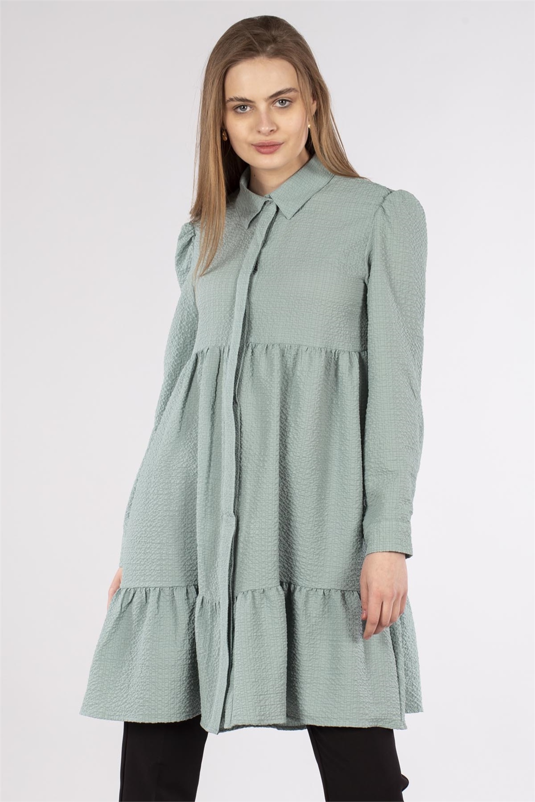Kat Kat Gömlek Tunik-Mint