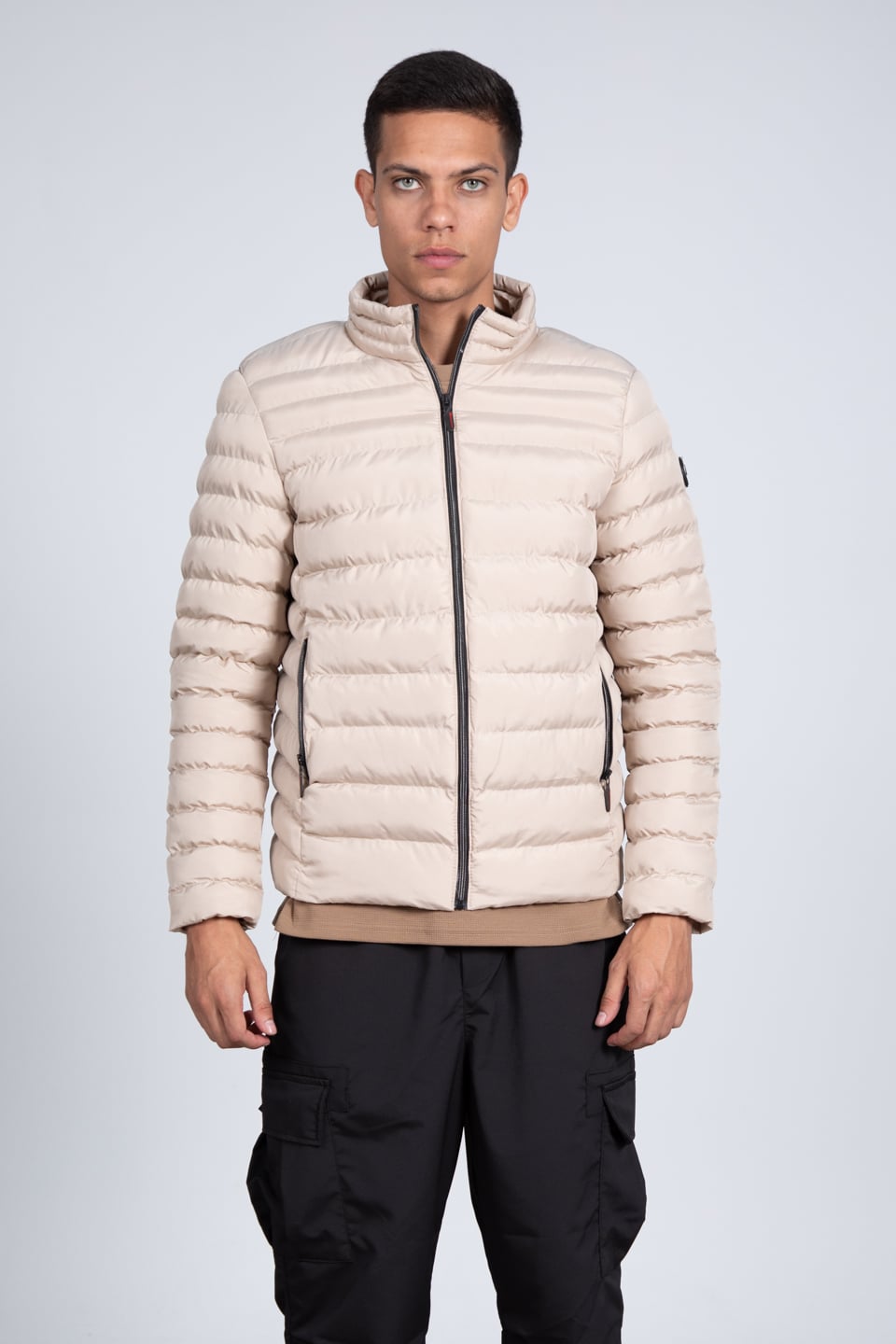 Kolu armalı cepli mont-10070 Taş