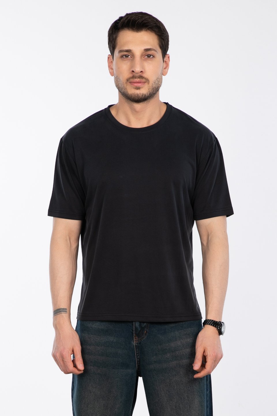 Modal t-shirt-2924 Antrasit
