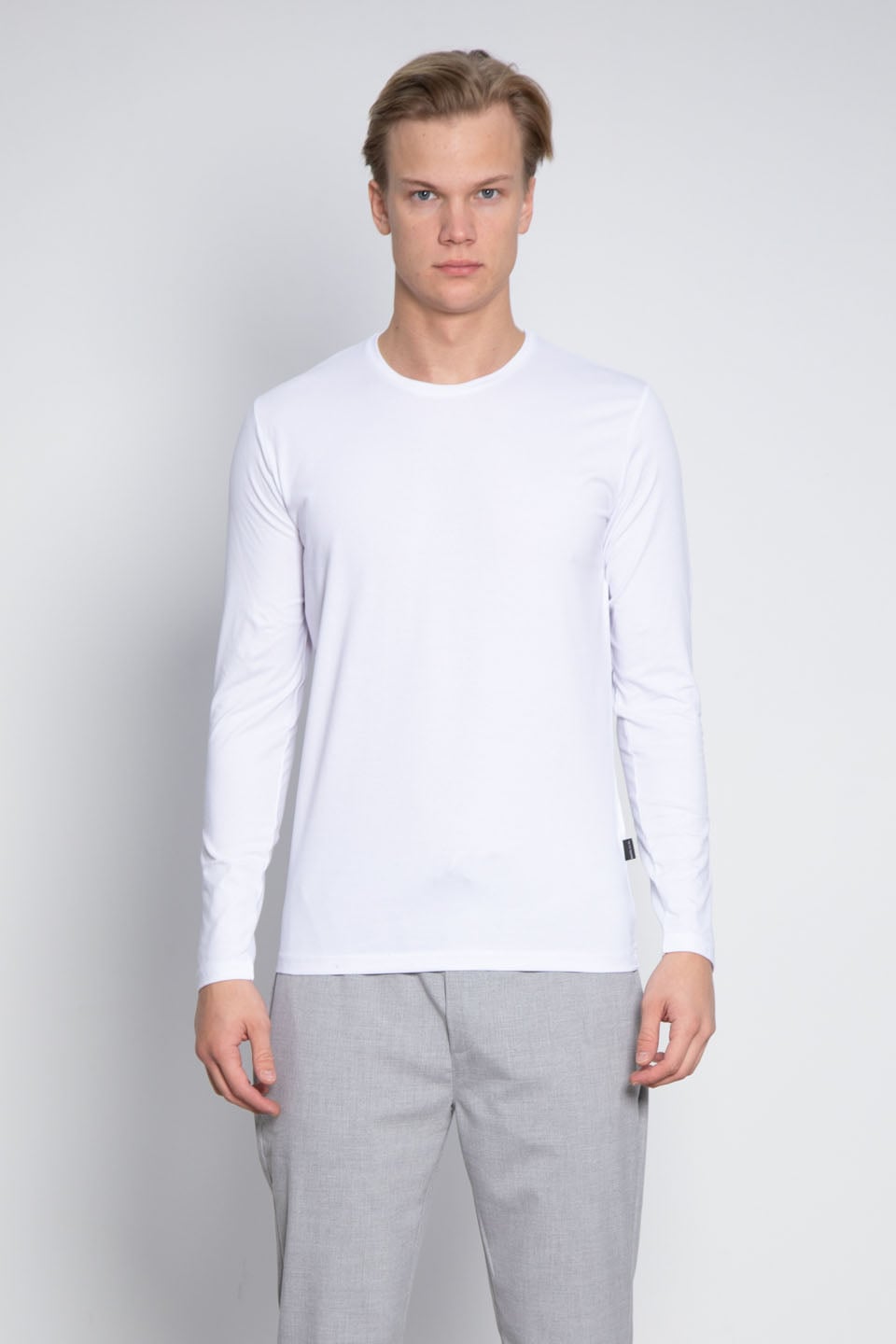Oversize Bisiklet Yaka Body - Beyaz