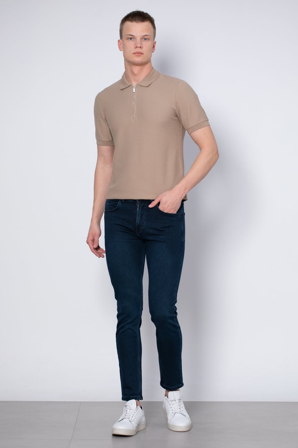 PAUL Slim fit pantolon-2220 Haki