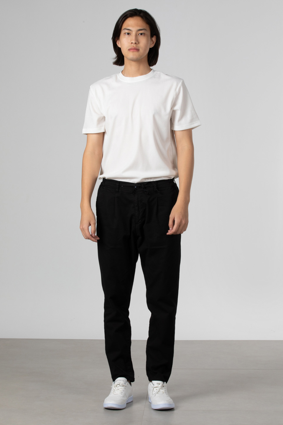 Pileli gabardin pantolon-2778 Siyah