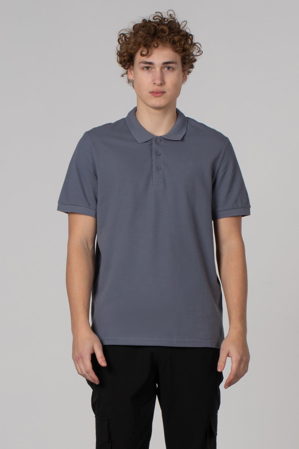Regular fit polo pike t-shırt-2127 Antrasit