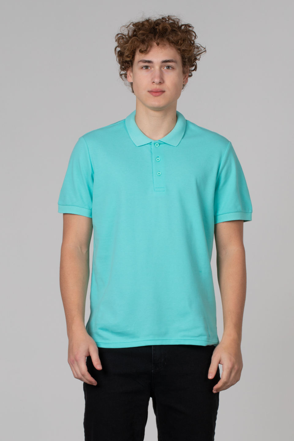 Regular fit polo pike t-shırt-2127 Mentol