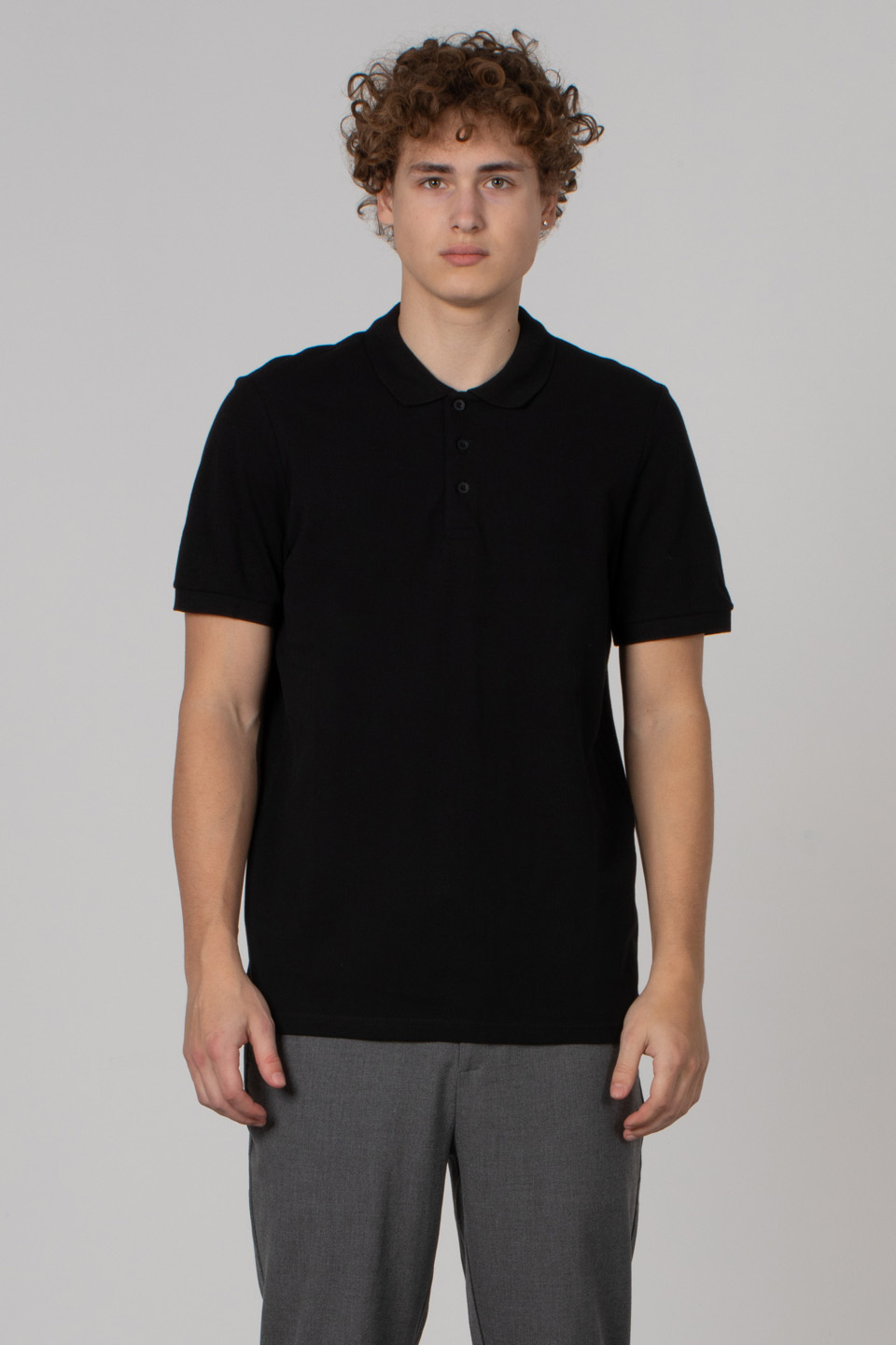 Regular fit polo pike t-shırt-2127 Siyah