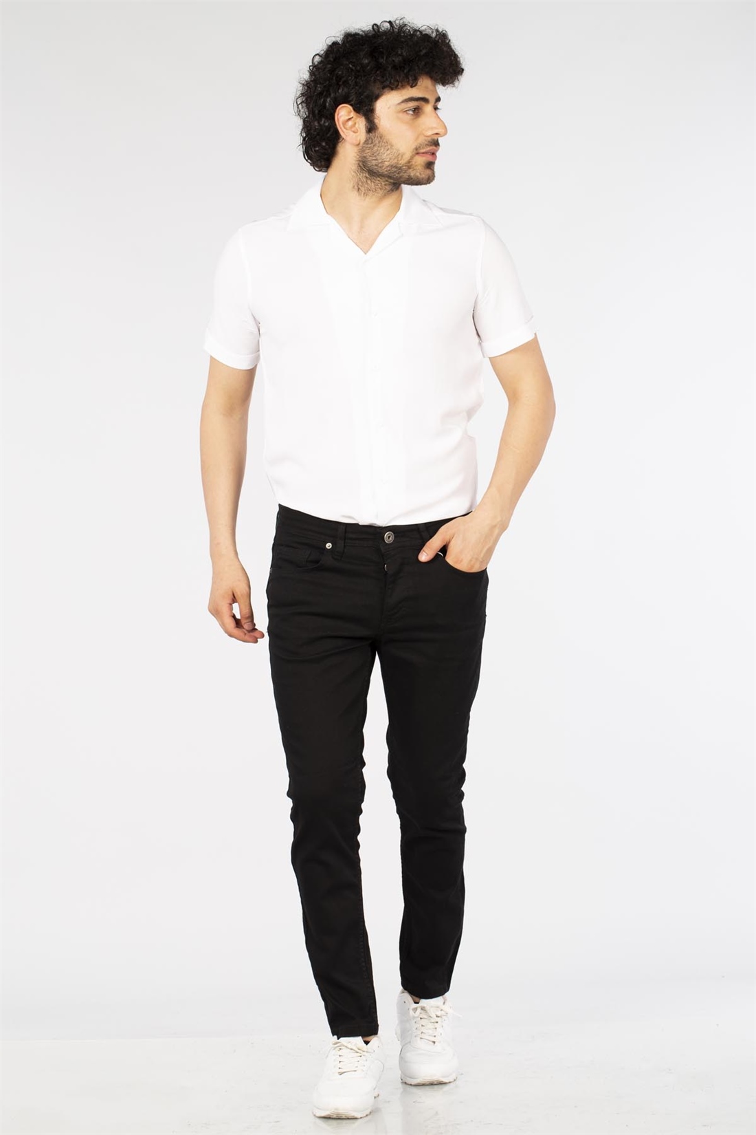 Skinny Jean Pantolon-Siyah