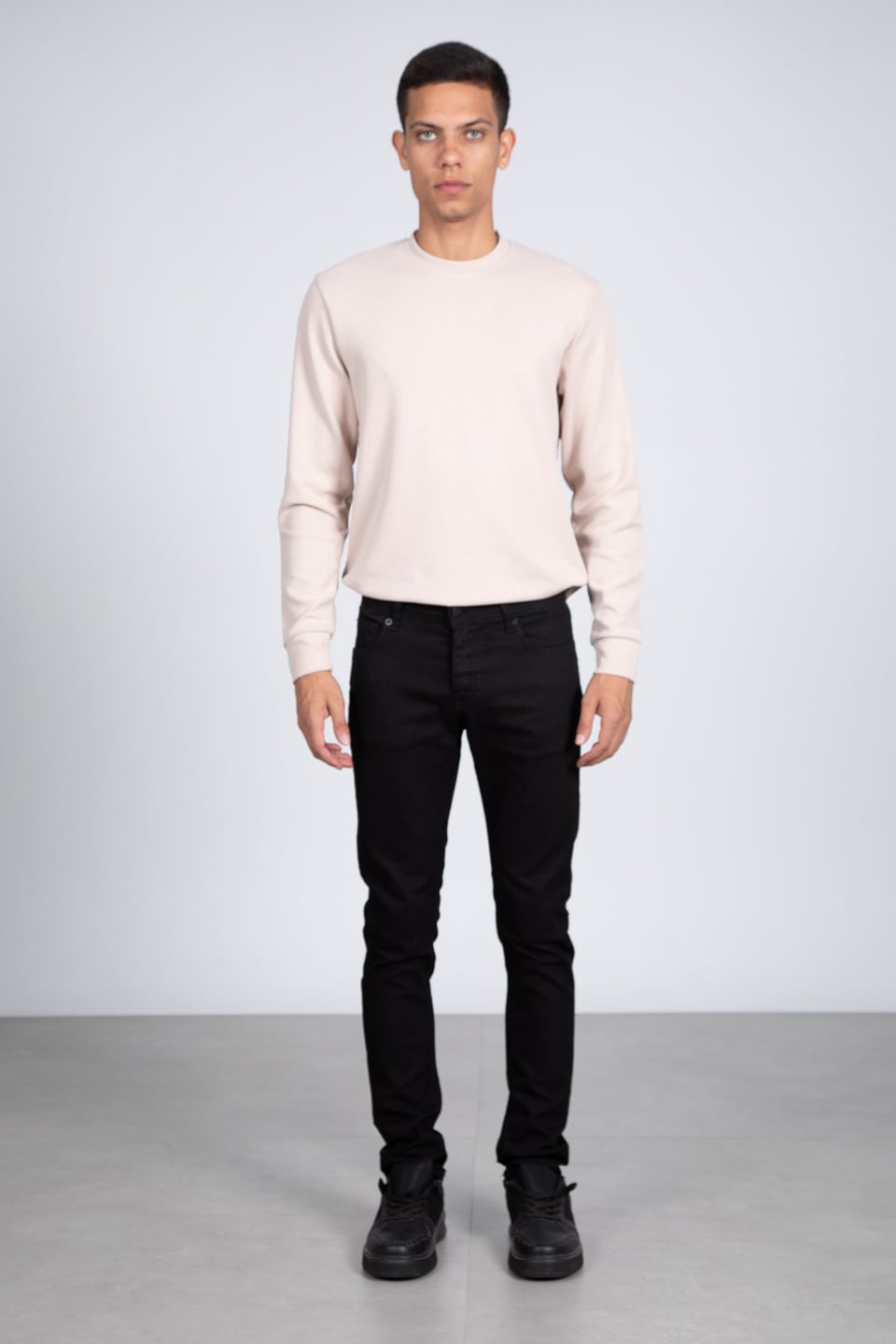 Slim fit jean pantolon-828 Siyah