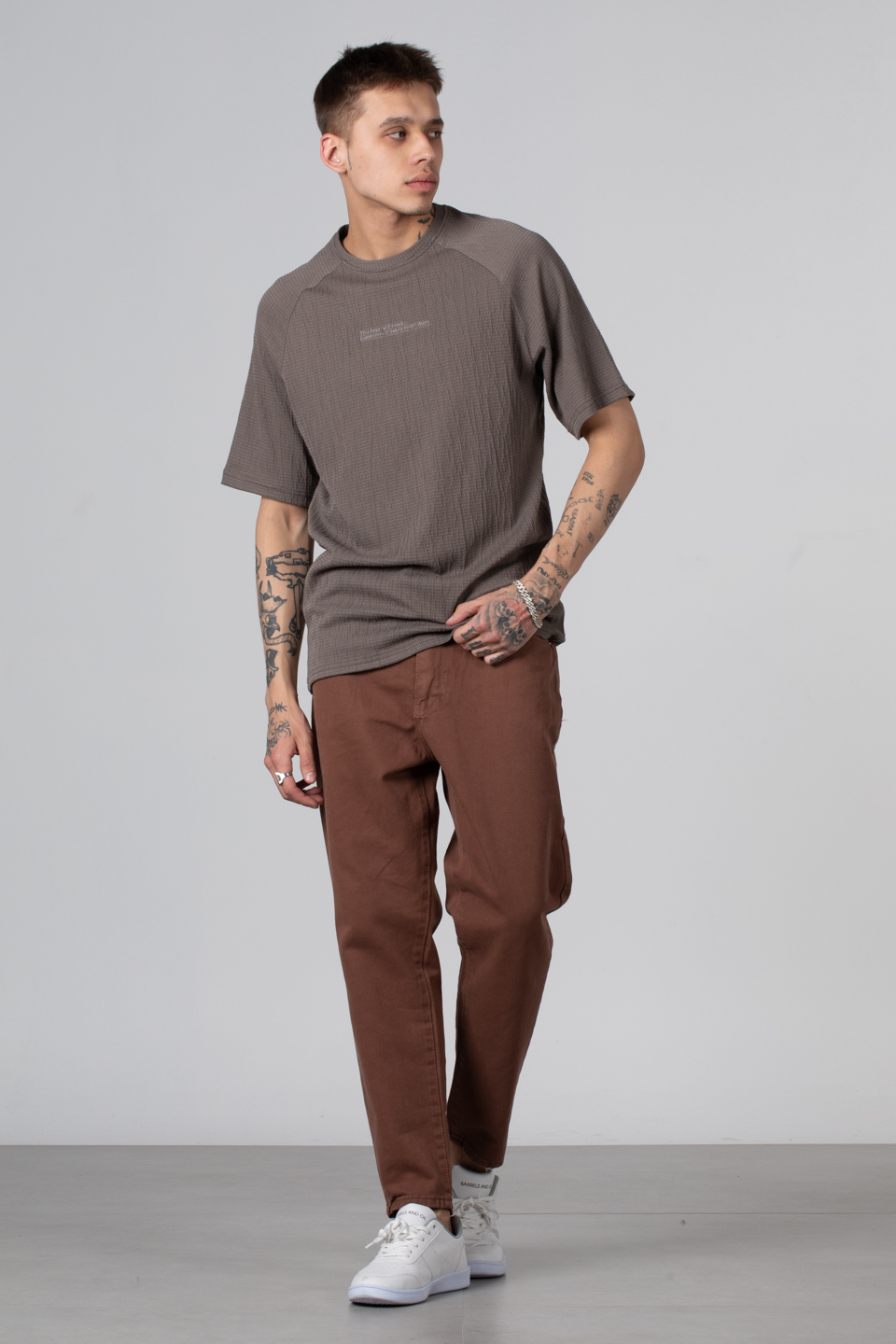 Su Yolu Jakar T-Shirt - Vizon