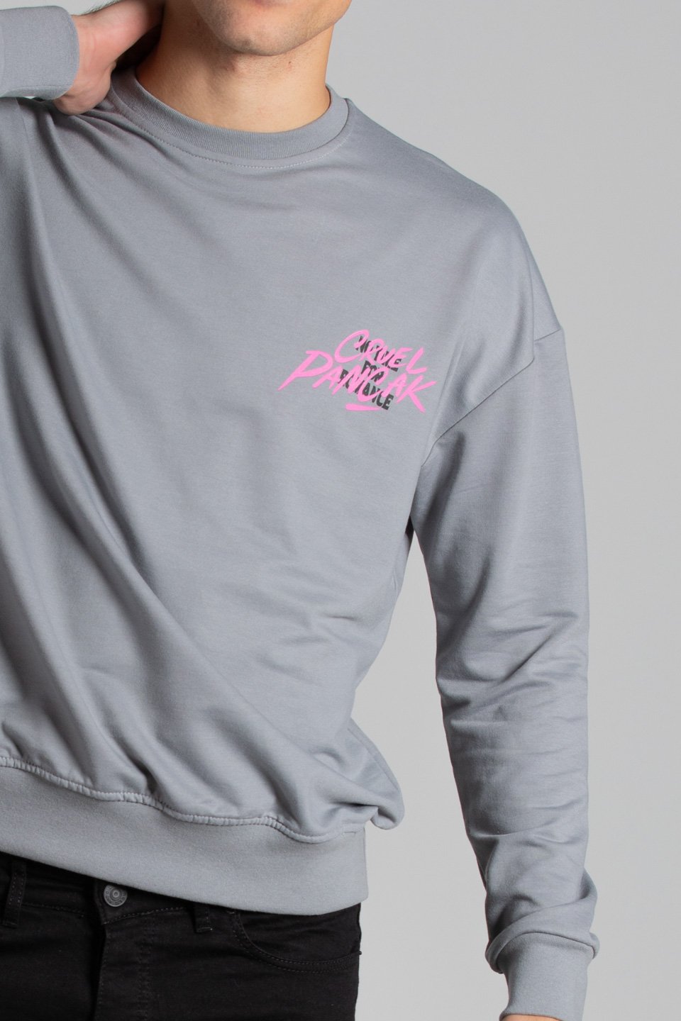 Yaz Bask l Sweatshirt Gri