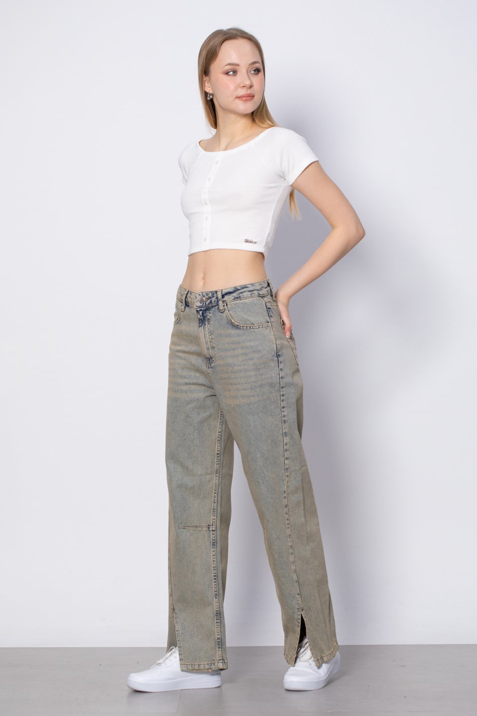Yüksek Bel Jean Pantolon - Tint Kar Y.