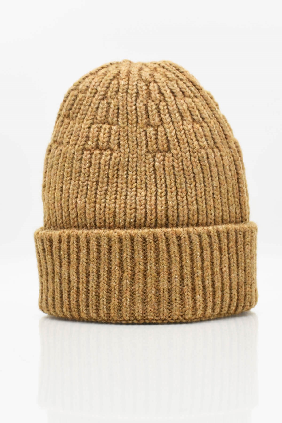 Mens Camel Winter Beanie
