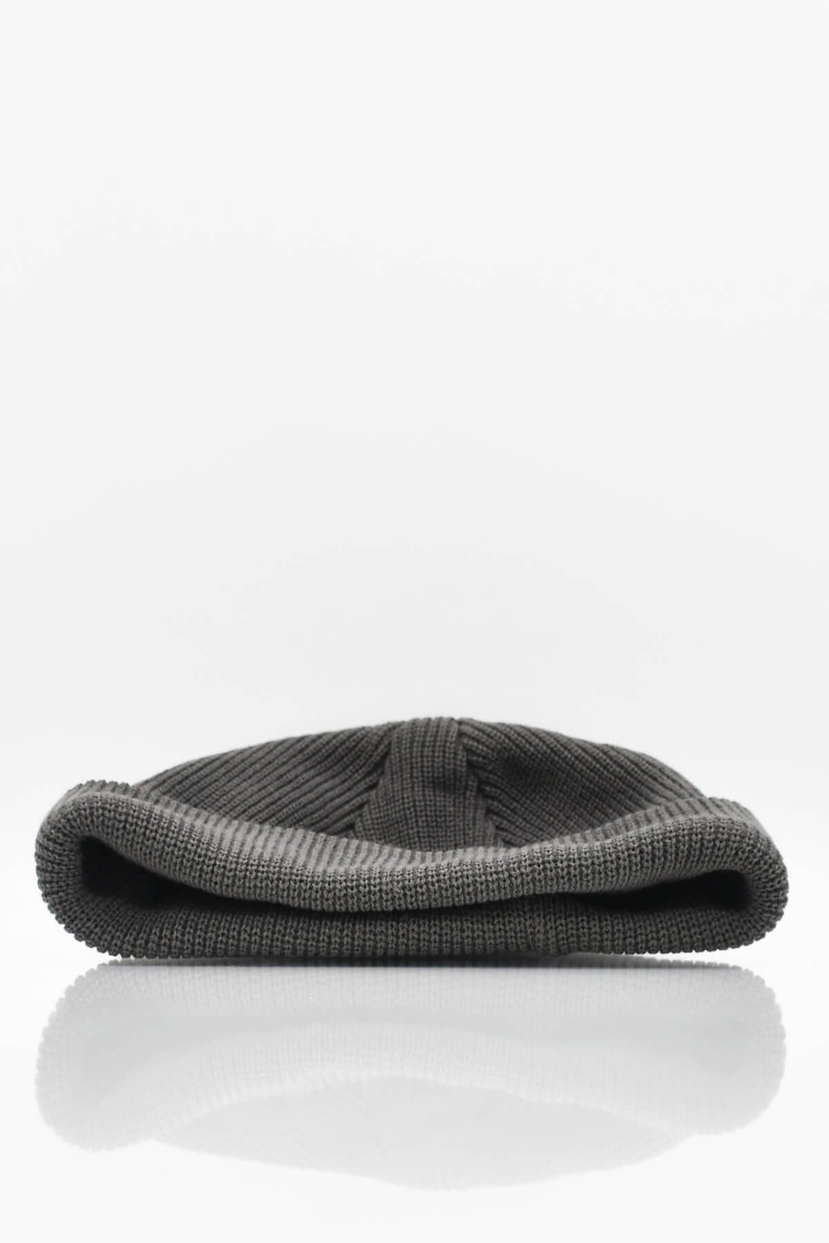 Erkek Koyu Gri Örgü Docker Bere Skullcap