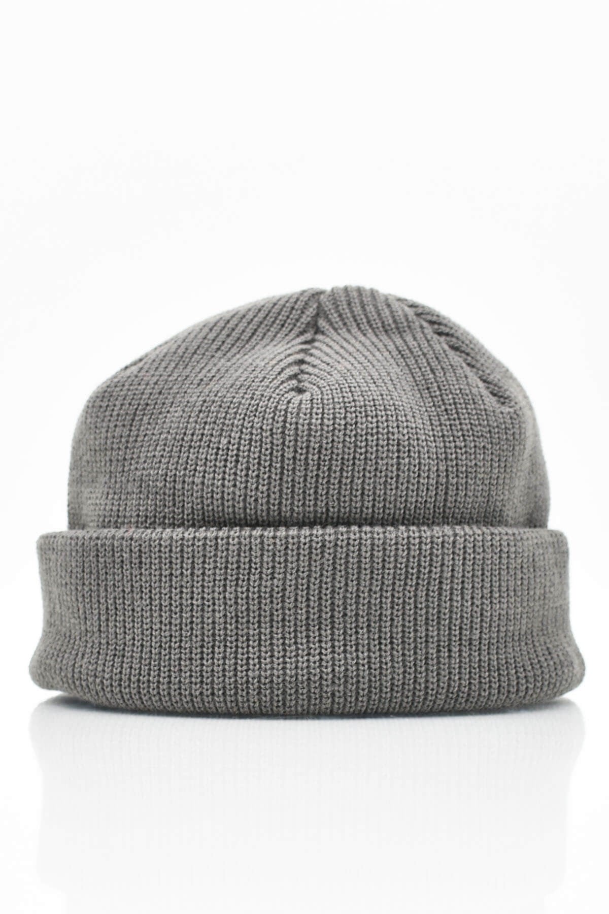 Erkek Koyu Gri Örgü Docker Bere Skullcap
