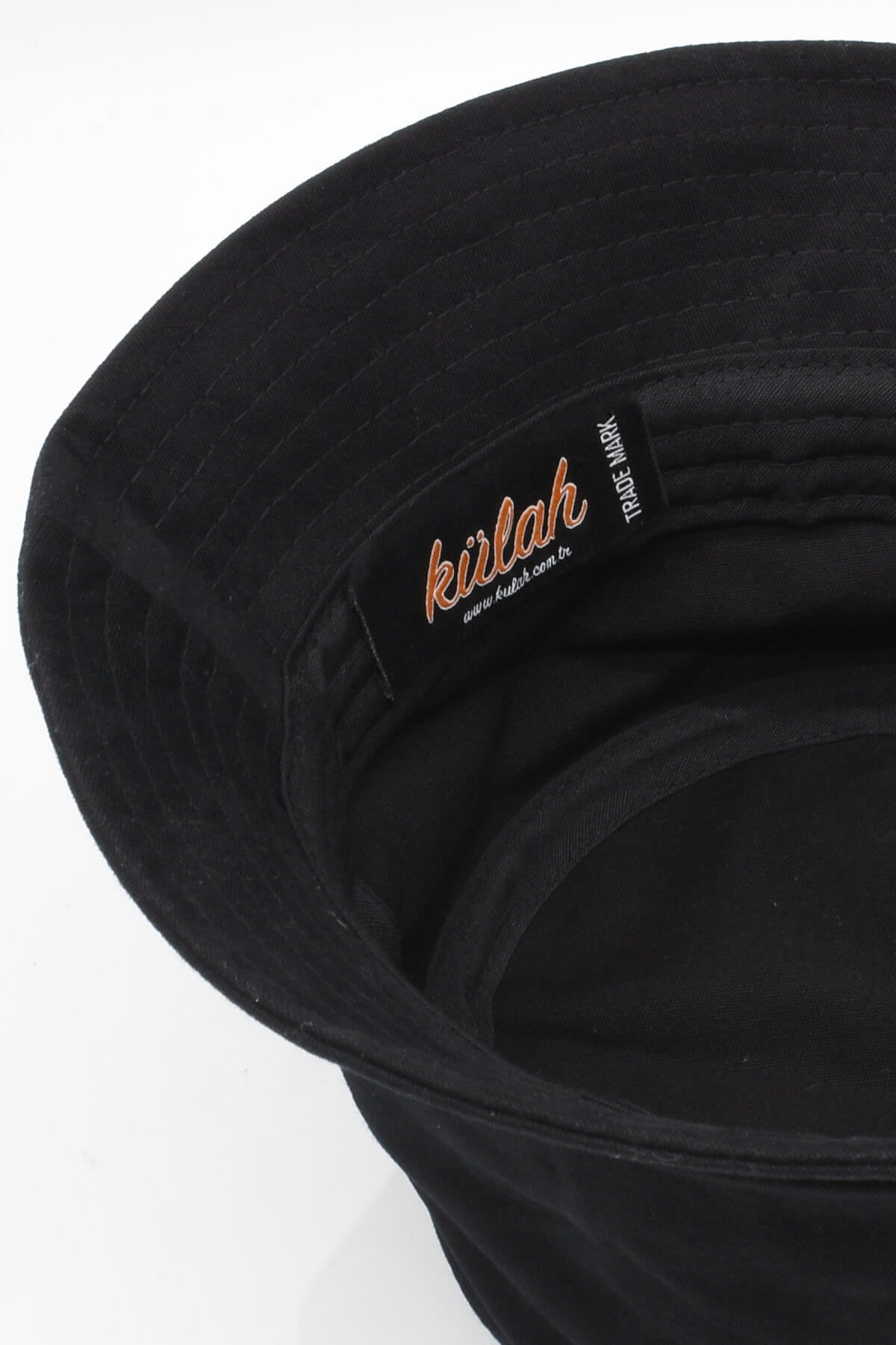 Womens Premium Cotton Black Fisherman Bucket Hat