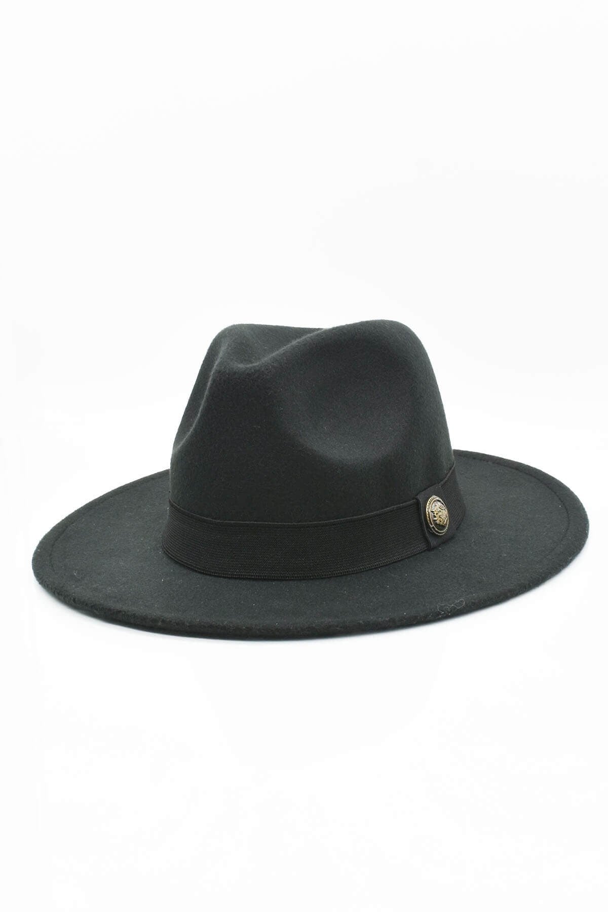 Mens Fedora Hat-Black