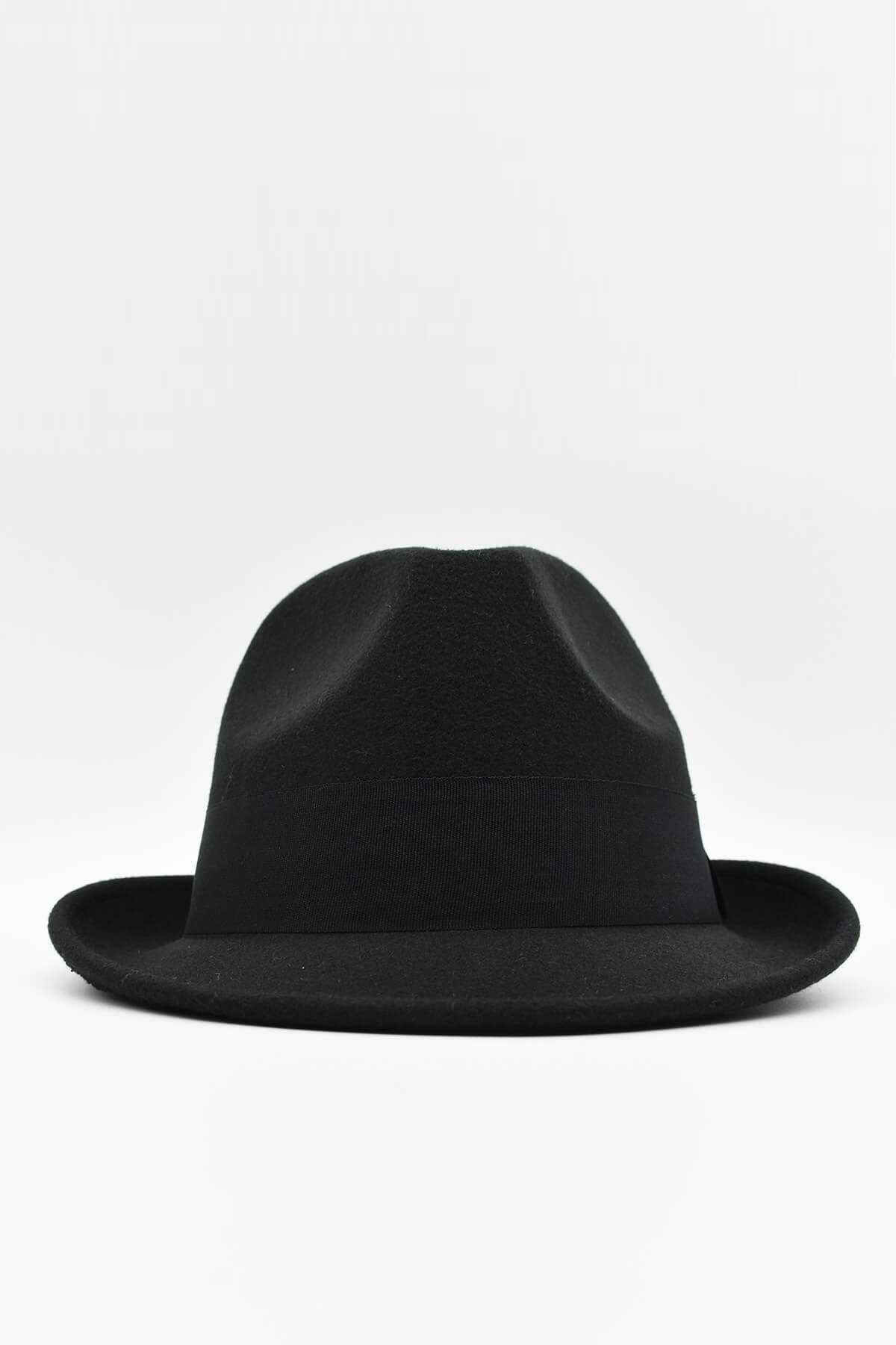 Mens Black Fedora Hat Cowboy Panama Flat Cap