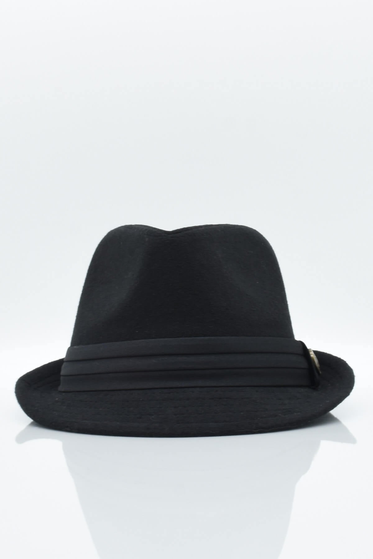 Black Fedora Hat Cowboy Flat Cap