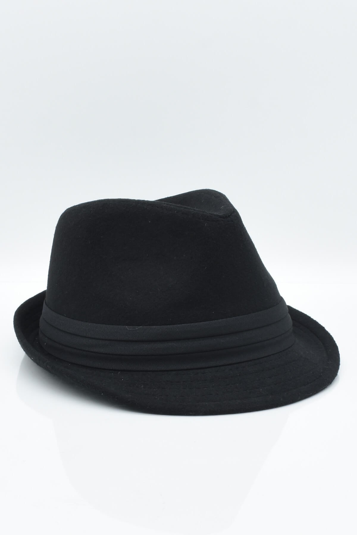 Black Fedora Hat Cowboy Flat Cap