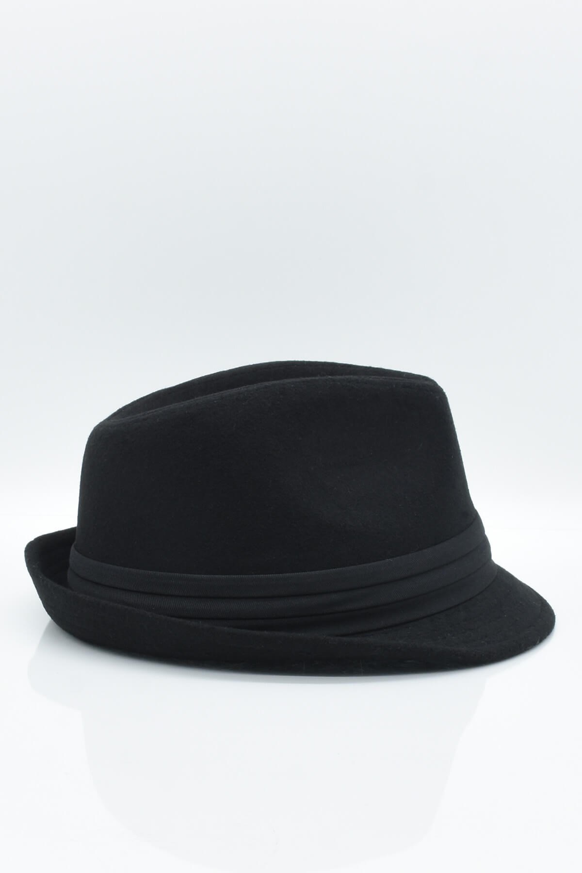 Black Fedora Hat Cowboy Flat Cap