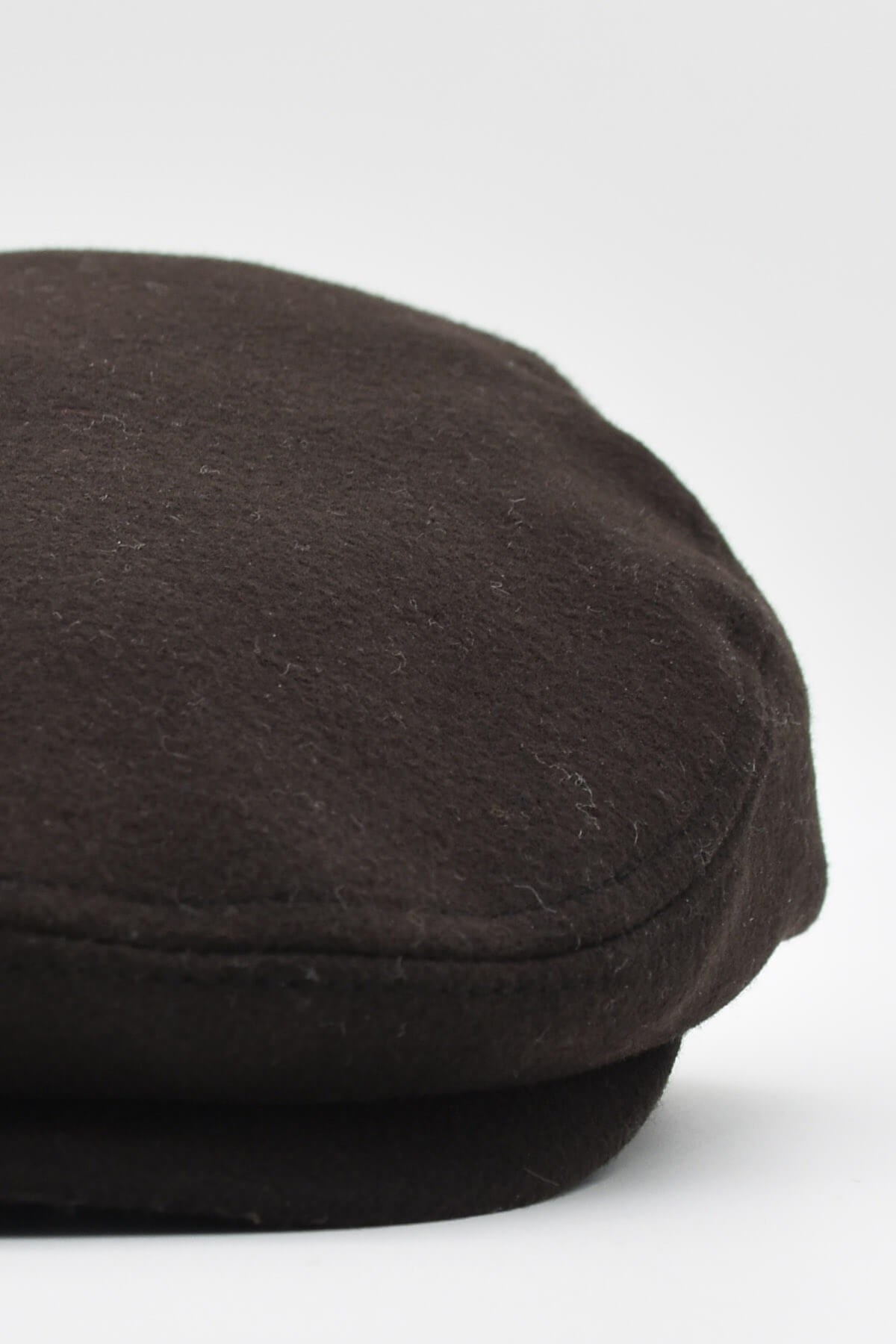 Mens English Winter Flat Cap-Brown