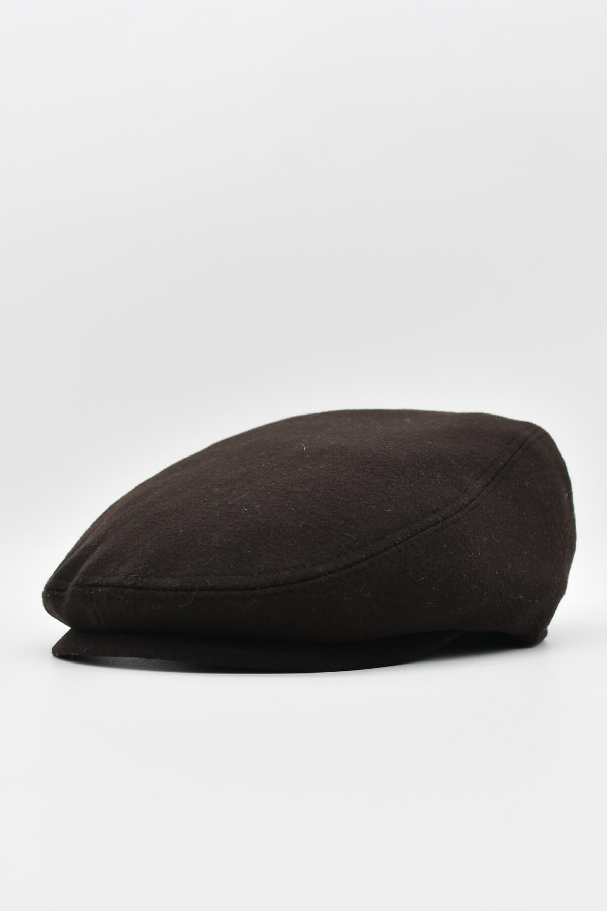 Mens English Winter Flat Cap-Brown