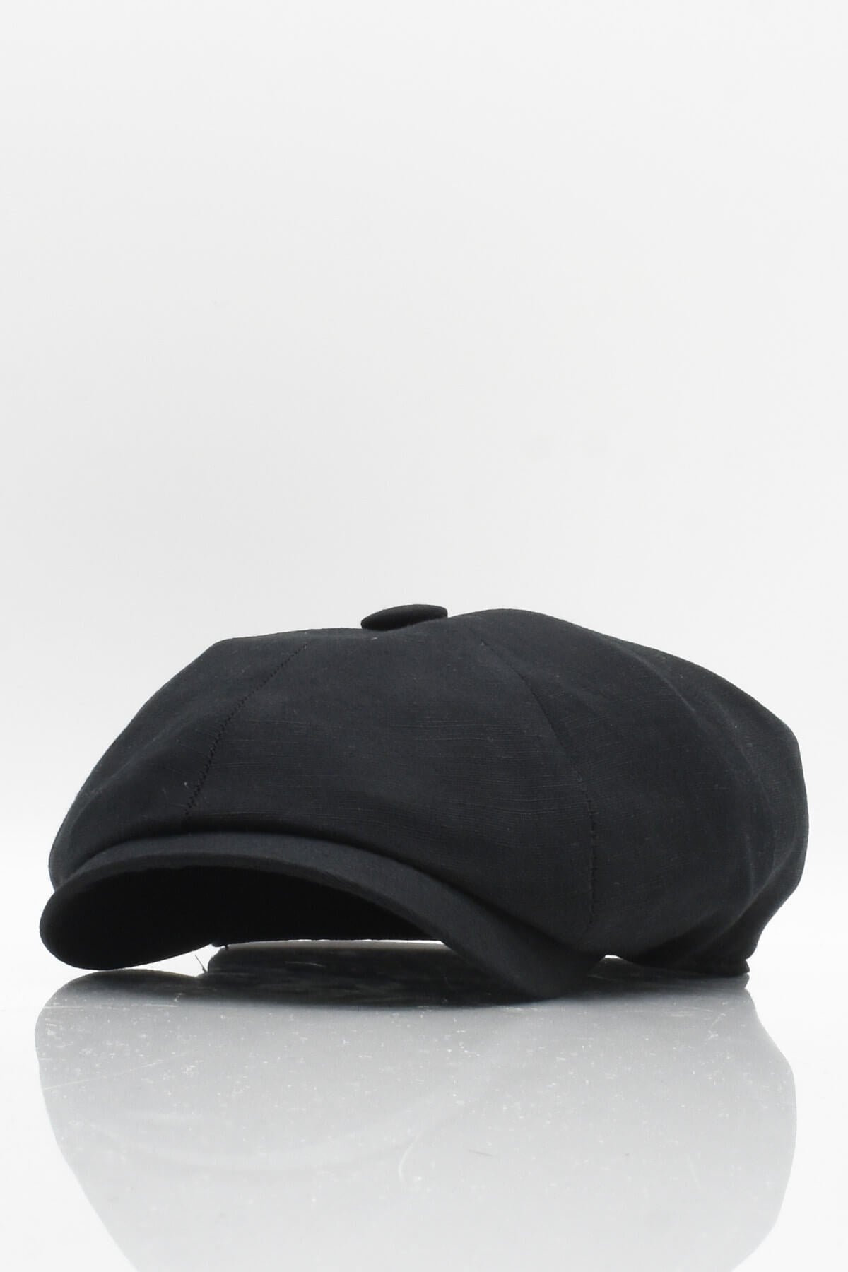 Mens Cotton Black Sports Flat Cap