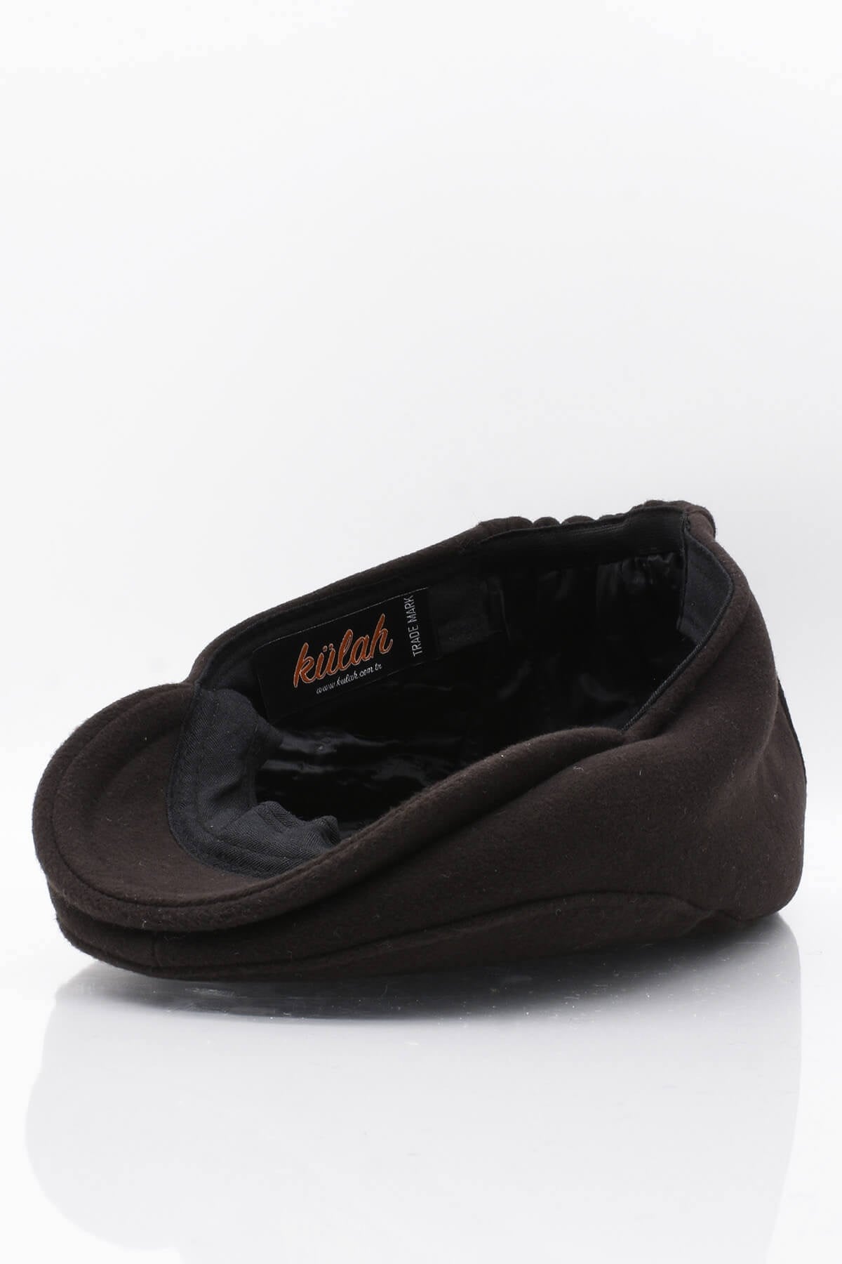 Erkek Şapka Kahve Kışlık Trend Flat Cap Yün Kasket